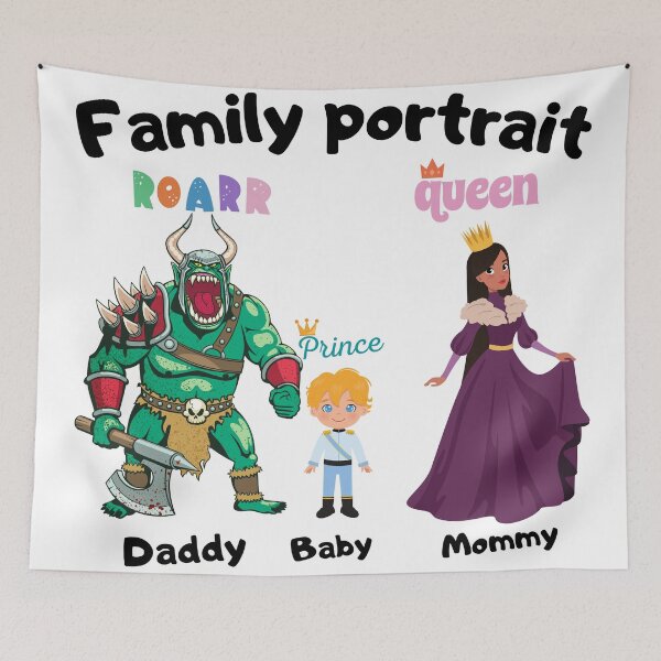 Item preview, Pegatinas de retrato de familia de bebé niño designed and sold by Crazyideeas.