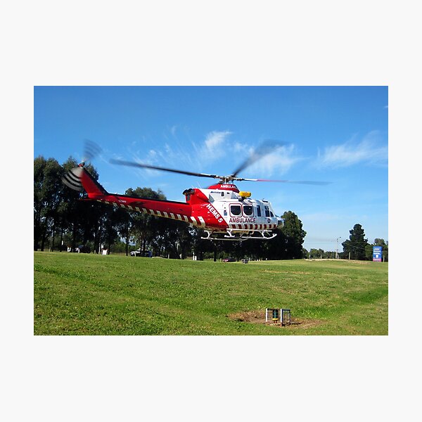 Item preview, Helimed 5 -  lift-off from Traralgon,Gippsland designed and sold by Bev Pascoe.