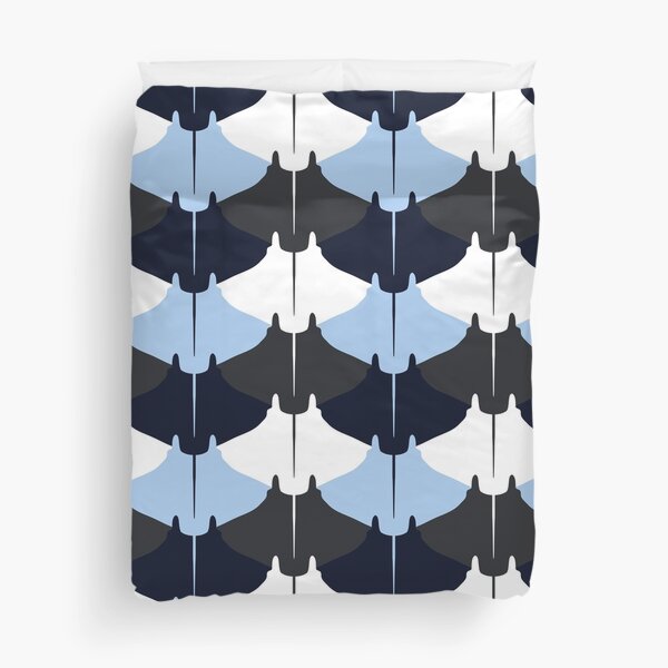 Item preview, Manta Ray Pattern (Blue and Grey) designed and sold by jezkemp.
