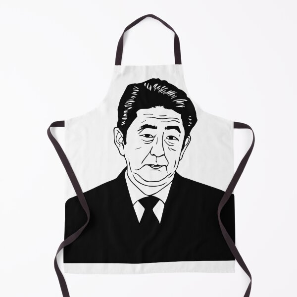 Item preview, Shinzo Abe, Prime Minister of Japan Shinzo Abe black and white silhouette designed and sold by Kitten2220.