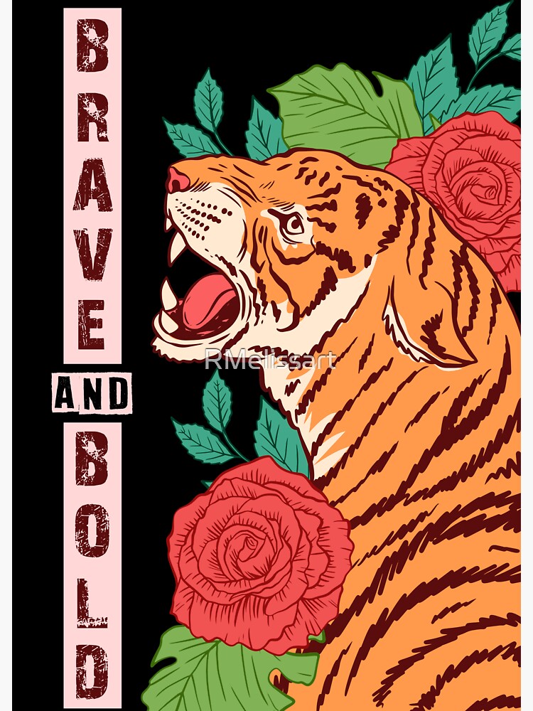 Brave And Bold Sticker For Sale By Rmelissart Redbubble 7095