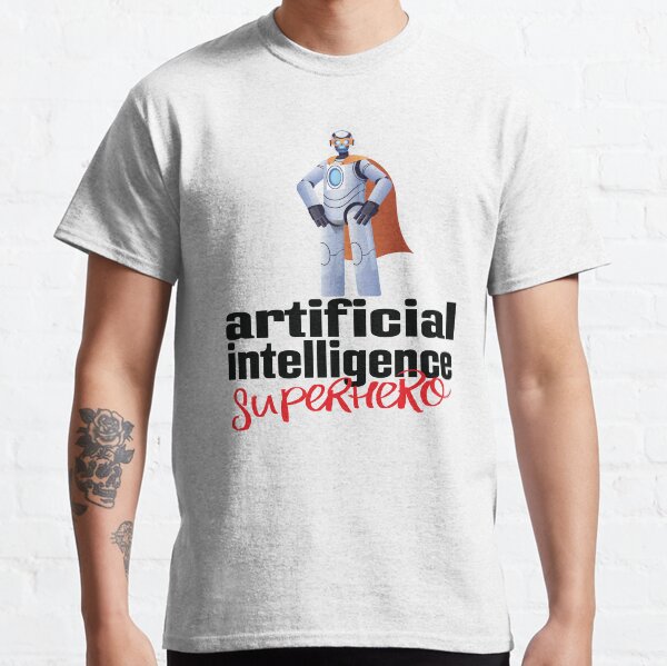 Item preview, Artificial Intelligence Superhero Cartoon designed and sold by ProjectRobotics.