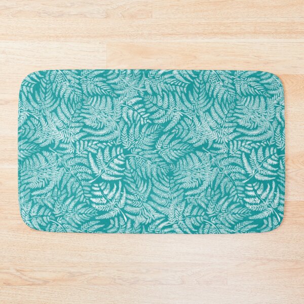Artikelvorschau, Aquarell-Aqua-Farn-Muster entworfen und verkauft von Sketchbook Designs.