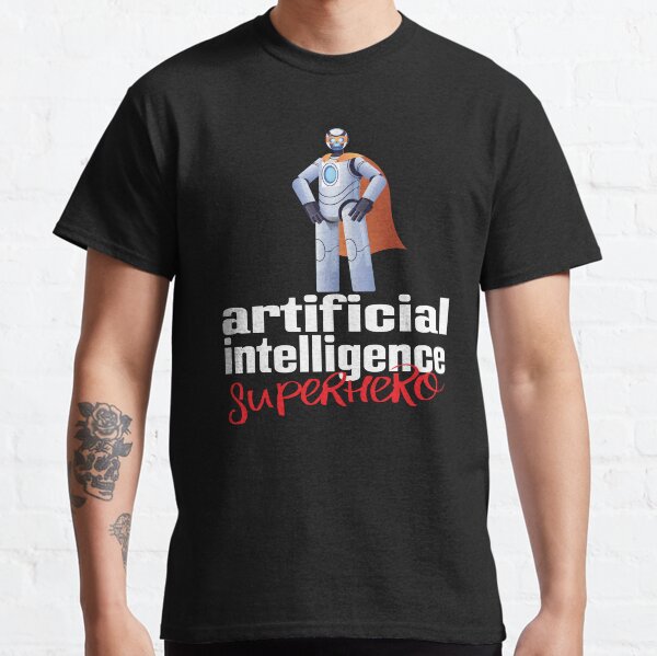 Item preview, Artificial Intelligence Superhero Cartoon designed and sold by ProjectRobotics.