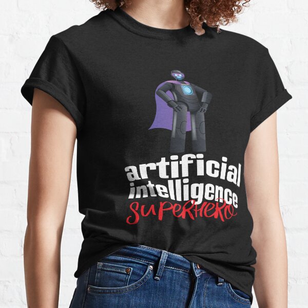 Item preview, Artificial Intelligence Superhero Cartoon designed and sold by ProjectRobotics.