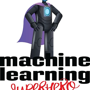 Artwork thumbnail, Machine Learning Superhero Cartoon by ProjectRobotics