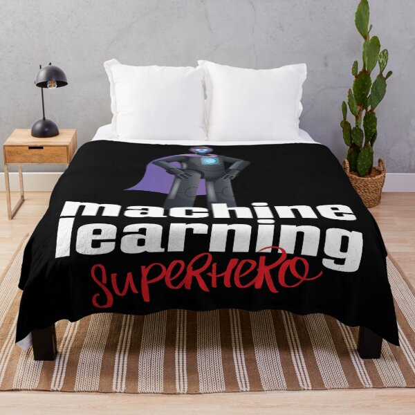 Item preview, Machine Learning Superhero Cartoon designed and sold by ProjectRobotics.