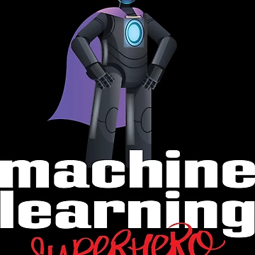 Artwork thumbnail, Machine Learning Superhero Cartoon by ProjectRobotics