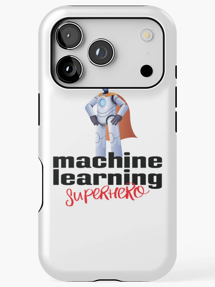 Thumbnail 1 of 4, iPhone Case, Machine Learning Superhero Cartoon designed and sold by ProjectRobotics.
