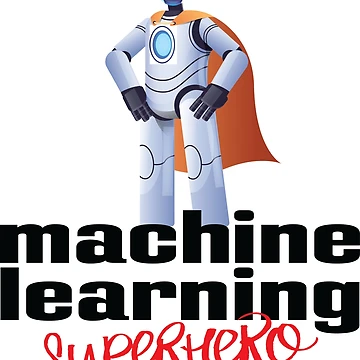 Artwork thumbnail, Machine Learning Superhero Cartoon by ProjectRobotics