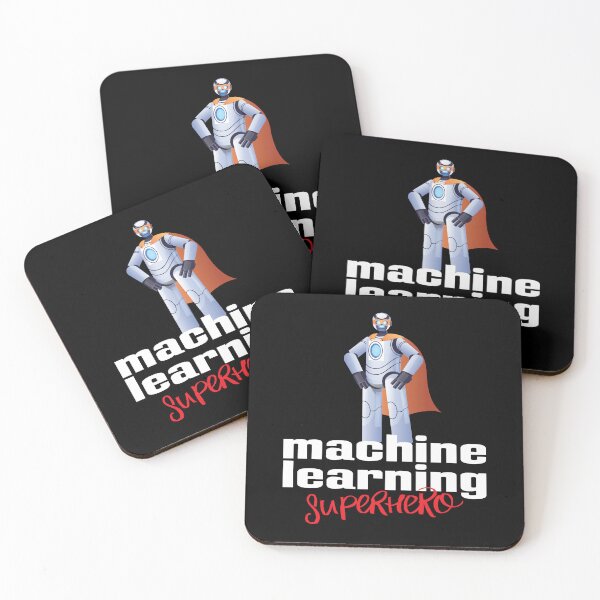 Item preview, Machine Learning Superhero Cartoon designed and sold by ProjectRobotics.