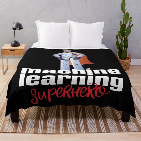 Item preview, Machine Learning Superhero Cartoon designed and sold by ProjectRobotics.
