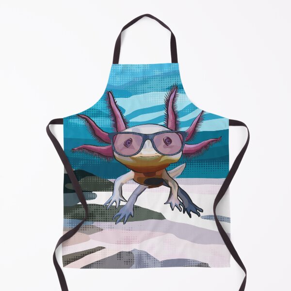 Item preview, Axolotl in glasses designed and sold by BeeFoxTree.