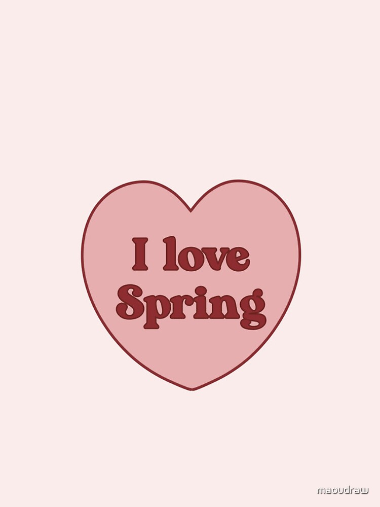 I love spring heart aesthetic dollette coquette pink red iPhone Case by  maoudraw