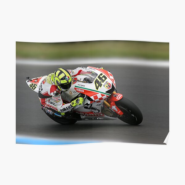 Valentino Rossi at MG in 2007 Poster