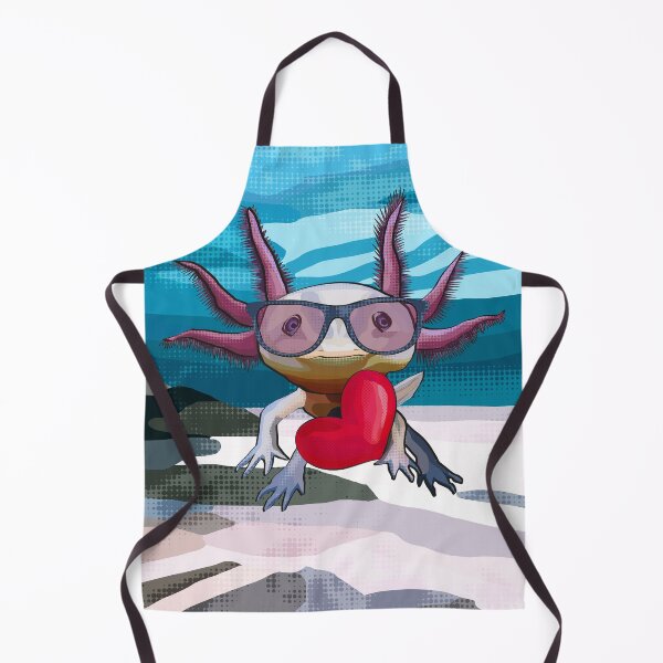 Item preview, Cute Axolotl with glasses and Heart - We Love Axolotl  designed and sold by BeeFoxTree.