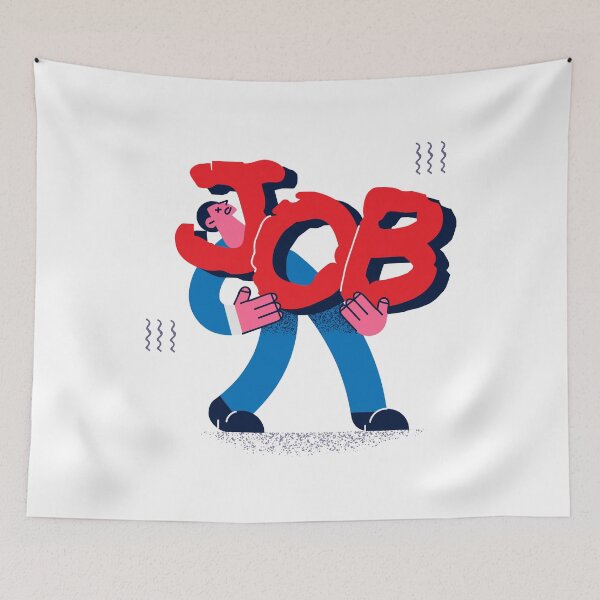 Item preview, Tired from Job. designed and sold by Moufida DAHLAB.
