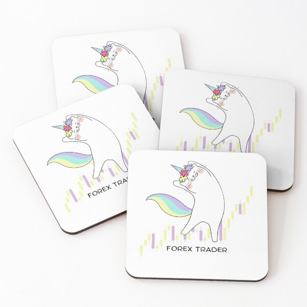 Item preview, Forex Trader Gift, Funny gift for trader, Colorful Unicorn Cat, Forex Market gift for cat lover trader designed and sold by TradingTeesKids.