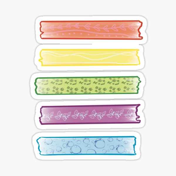 Pink Washi Sticker for Sale by allielibby