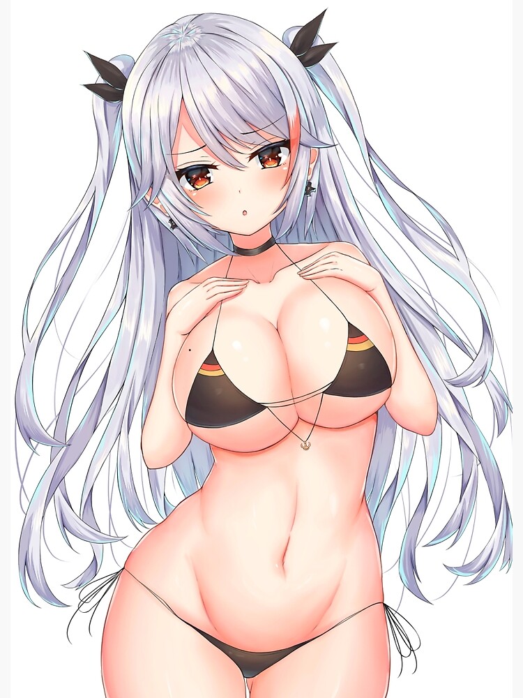 Sexy Prinz Eugen Bikini Titten Arsch Oberschenkel Höschen Azur Lane