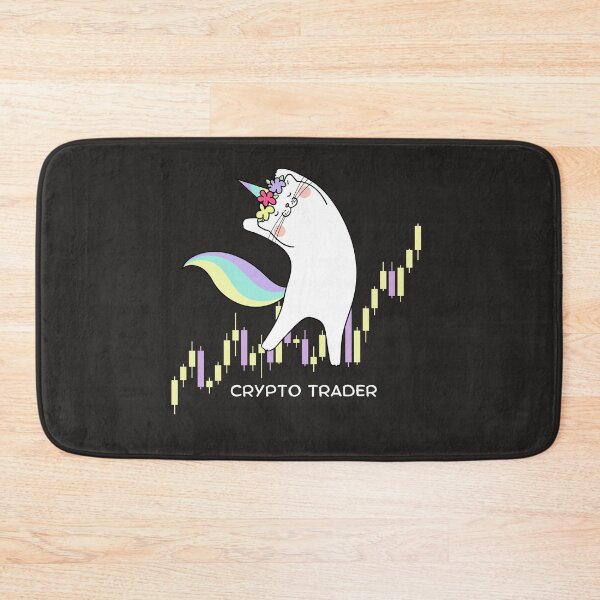 Item preview, Crypto Trader Gift, Funny gift for  cryptocurrency trader, Colorful Unicorn Cat, Crypto Market gift for cat lover trader designed and sold by TradingTeesKids.