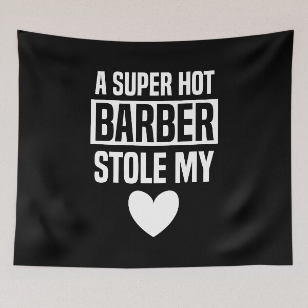 Item preview, Funny Valentine Gift for Her Super Hot Barber Stole My Heart designed and sold by haselshirt.
