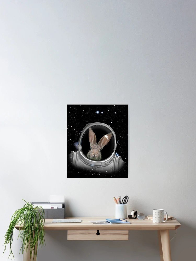 Thumbnail 2 von 3, Poster, Rabbit Astronaut Space Astronomy Astronaut Rabbit Gear designt und verkauft von DynamicDesign.