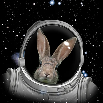 Vorschaubild zum Design Rabbit Astronaut Space Astronomy Astronaut Rabbit Gear von DynamicDesign
