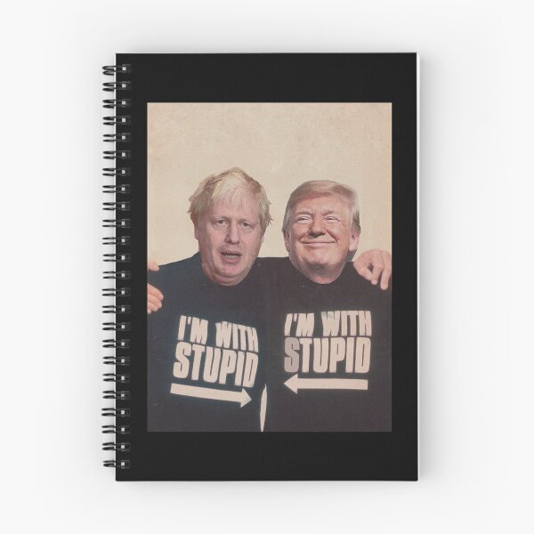 Item preview, Trump and Boris Johnson - I_m With Stupid   designed and sold by QuriousShhop.