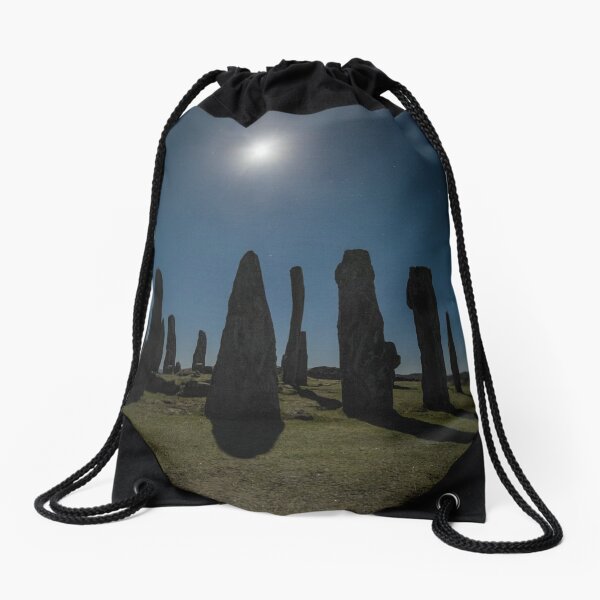 Callanish and the full Moon Drawstring Bag