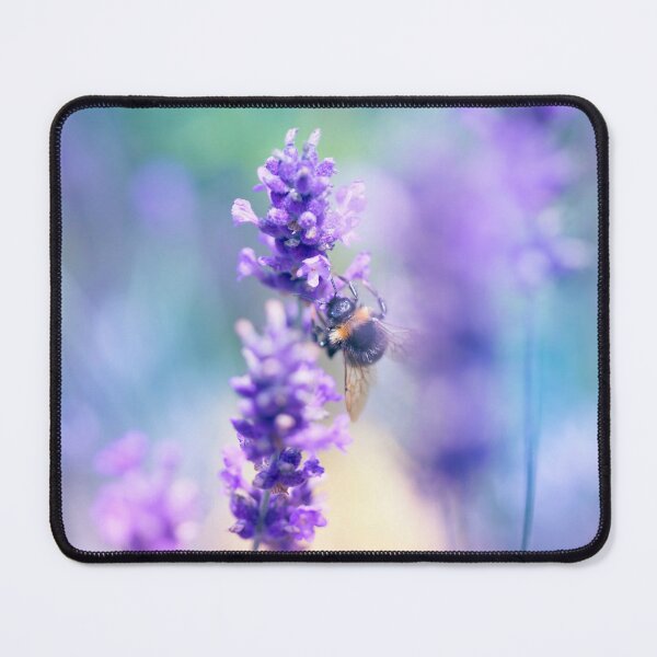 Item preview, Pretty little bee enjoying the lavender plant designed and sold by CyaniRose.