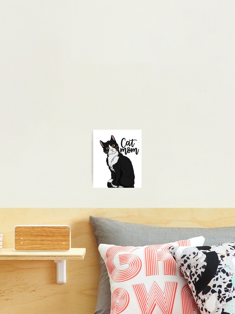 Thumbnail 2 von 3, Fotodruck, Tuxedo Cat Mom Gift Cat Mom Tuxedo Cat Mom Gear designt und verkauft von DynamicDesign.