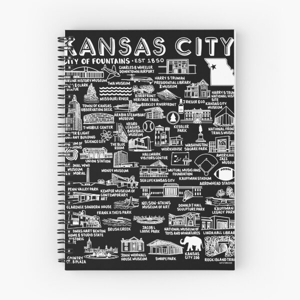 Artikelvorschau, Karte von Kansas City entworfen und verkauft von fiberandgloss.