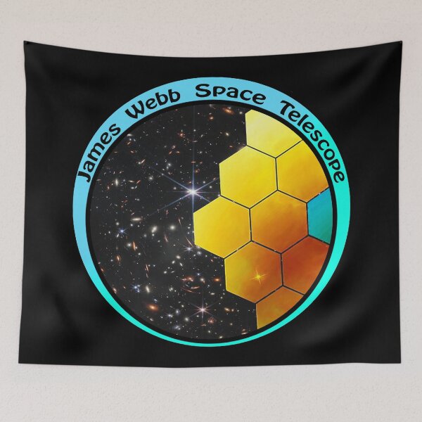 Item preview, JWST James Webb Telescope - First Deep Field image, turquoise designed and sold by Kestrelle.