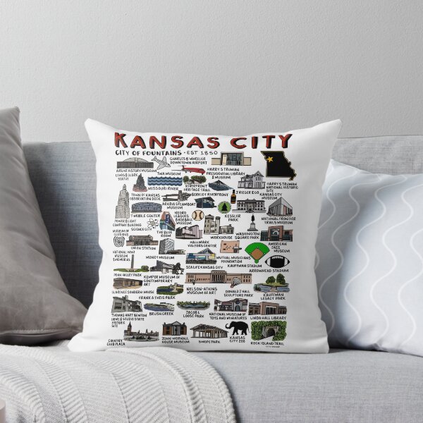 Item preview, Kansas City Map  designed and sold by fiberandgloss.