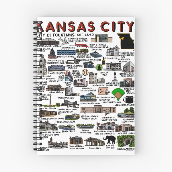 Item preview, Kansas City Map  designed and sold by fiberandgloss.