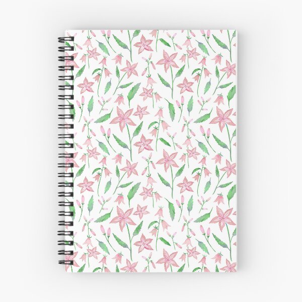 Item preview, Bellflower Watercolor Pattern Pink designed and sold by GrousyGirl.