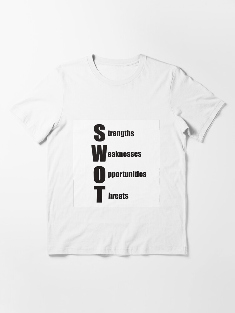 "SWOT analysis" Tshirt for Sale by stuwdamdorp Redbubble analysis tshirts business t