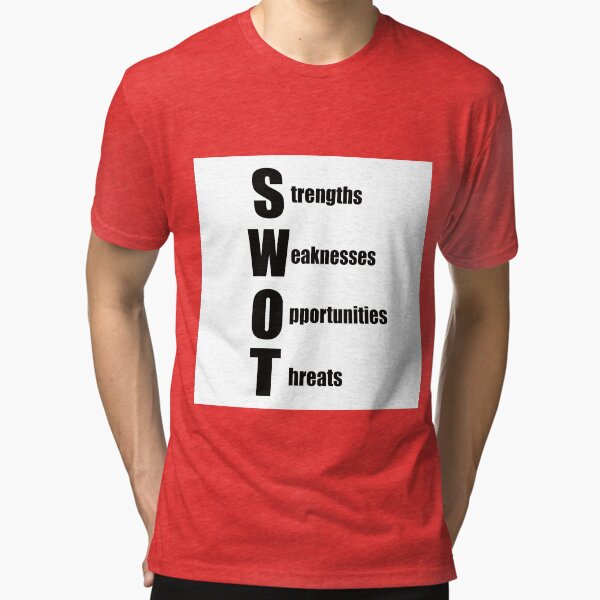 "SWOT analysis" Tshirt by stuwdamdorp Redbubble