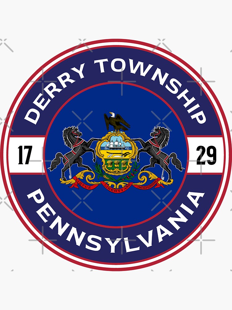 "Derry township Derry township, Pennsylvania American locations" Sticker for Sale by