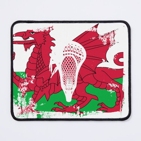 Item preview, Lacrosse Flag with Stickhead - Wales designed and sold by Lax-Love.