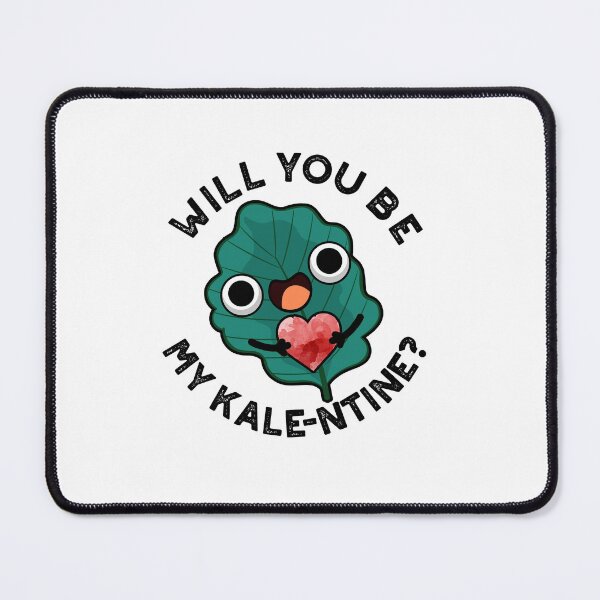 Item preview, Will You Be My Kale-entine Funny Valentine Puns  designed and sold by punnybone.