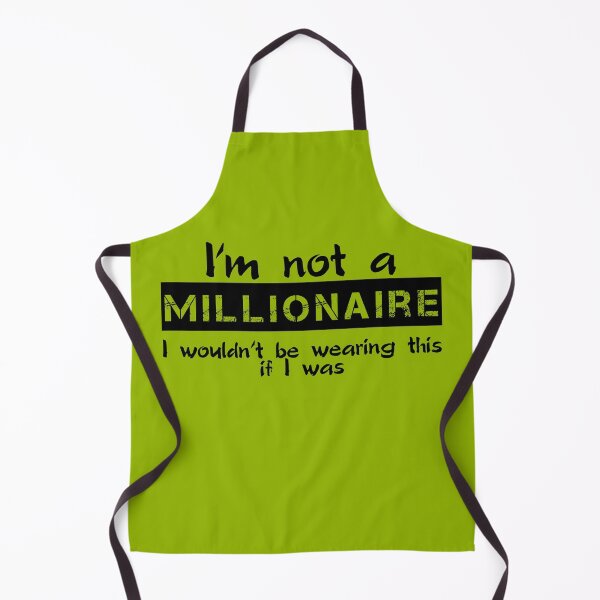 Item preview, I'm not a millionaire - I wouldn't be wearing this (black) designed and sold by SolidEarthArt.