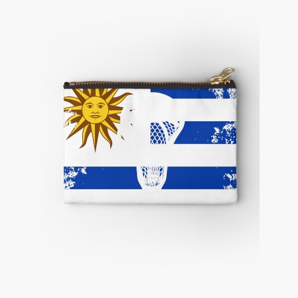 Item preview, Lacrosse Flag with Stickhead - Uruguay designed and sold by Lax-Love.