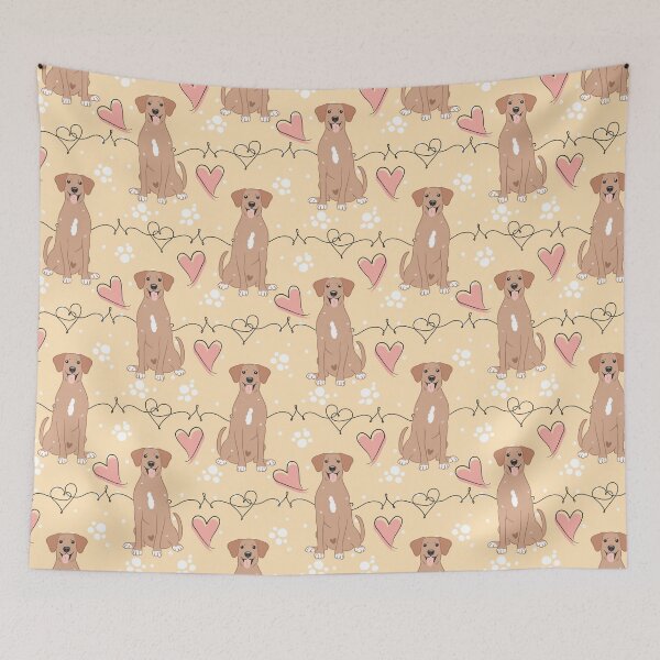 Item preview, LOVE Light Wheaten White Rhodesian Ridgeback designed and sold by Lulupainting.