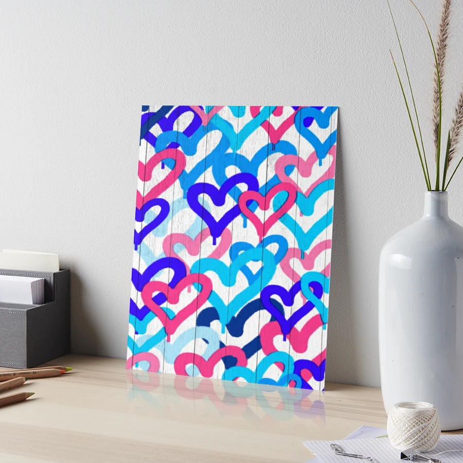 Love Is The Answer - Neon Spray Paint Art Art Board Print for