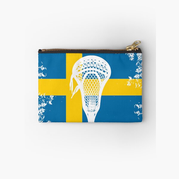 Item preview, Lacrosse Flag with Stickhead - Sweden designed and sold by Lax-Love.