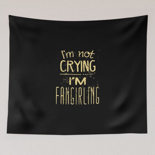 Item preview, I'm Not Crying I'm Fangirling 2 Sticker designed and sold by lelaalicesr.