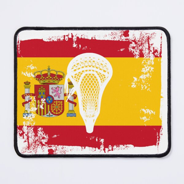 Item preview, Lacrosse Flag with Stickhead - Spain designed and sold by Lax-Love.