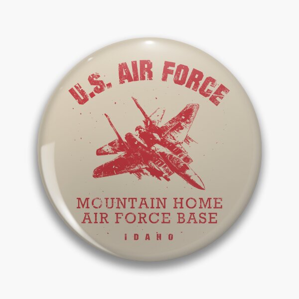 Item preview, Idaho Mountain Home AFB vintage red designed and sold by Royal-Elite.